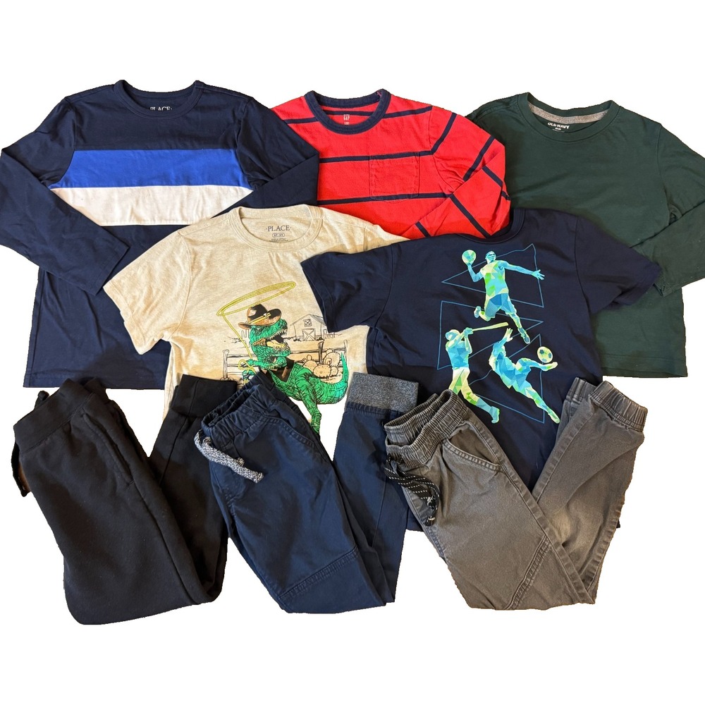 Gap Children's Place Boys Clothes Size 5 5T 5/6 Pants Long Sleeved Shirts Sweats